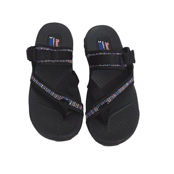Skechers Shoes - Skechers Reggae Outdoor Lifestyle Sandals Black Slip-on Women Size 7 Sporty